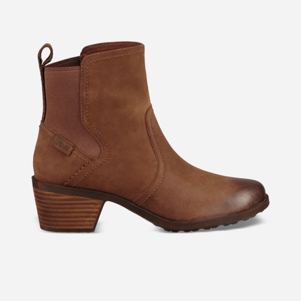 Hungary Teva Anaya Chelsea Waterproof - Női Chelsea Csizma Barna - 958-APFMR
